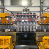 80mm screw fully automatic servo hydraulic blow molding machine, 2 stations, 6 cavities, used to produce small bottles or small hollow plastic products