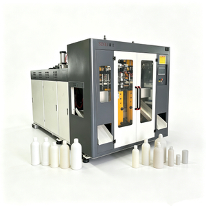 70-screw double-station 2-chamber electric semi-hydraulic fully automatic blow molding machine, can produce up to 1L plastic bottles