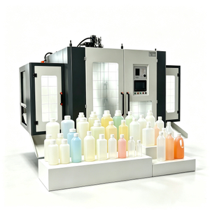 80mm Screw Fully Automatic Servo-Hydraulic Blow Molding Machine 2 Stations, 4 Cavities,Max Capacity1L Plastic Bottles